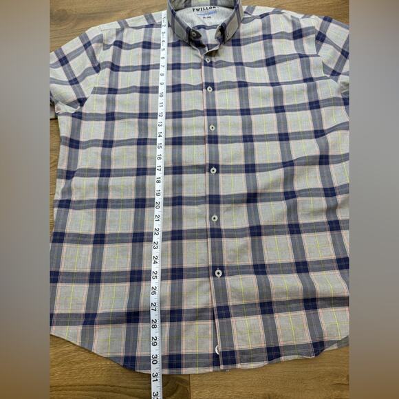 Twillory Untuckable Earth Prince of Wales Button Down Shirt Size XL-2XL - Picture 8 of 10